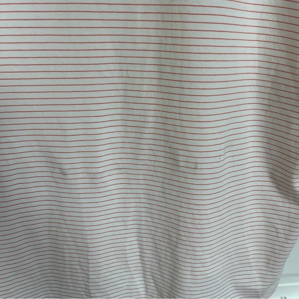 Polo Golf Ralph Lauren Men’s Short‎ Sleeve Polo Stretch Lisle Striped XL peach